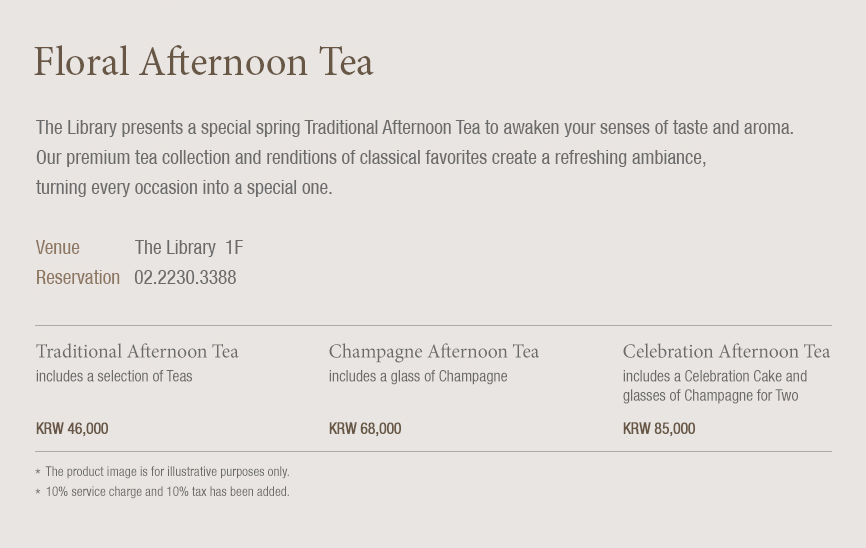 Floral Afternoon Tea information