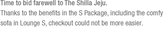 Time to bid farewell to The Shilla Jeju.(See the bottom of the content)