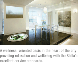 A wellbeing-oriented space in the metropolitan area with The Shilla Seoul's unique service concept.