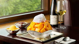 Lovely Marriage - Apple Mango Bingsu with wine and whisky pairing