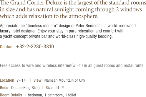 Grand Corner Deluxe Room