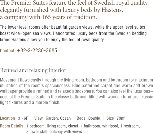 About Premier Suite (see details at the bottom)
