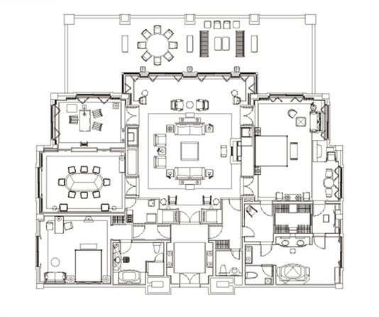 Presidential Suite Room Plan1