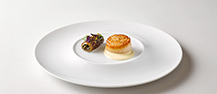 Smoked Scallop, Morel Farci, Beurre Blanc Sauce