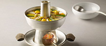 Royal Hot Pot(Traditional Korean Hot Pot with Pan-fried Seasonal Fish, Beef Slices and Vegetables in Korean Beef Broth)