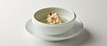 Grilled Keen’s Gaper served with Clam Broth