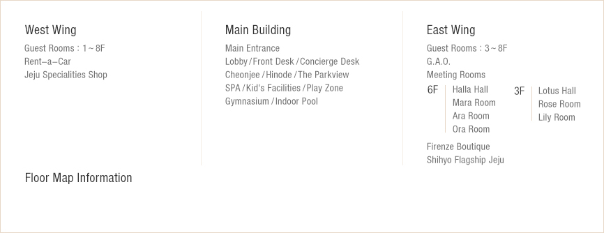 Hotel Map 정보