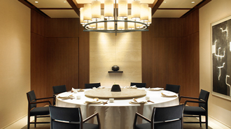 This is a picture of a room in a restaurant.