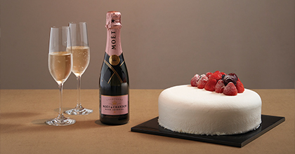 모엣샹동 로제 샴페인 하프 보틀(375mL) 1병 (객실 내 세팅) 