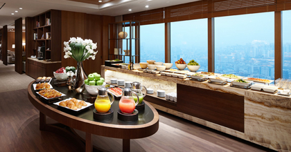 더 이그제큐티브 라운지의 조식 제공 이미지