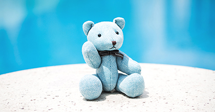 블루 헤링본 신라베어 이미지 